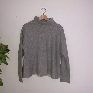 Zara mock neck fleece sweater